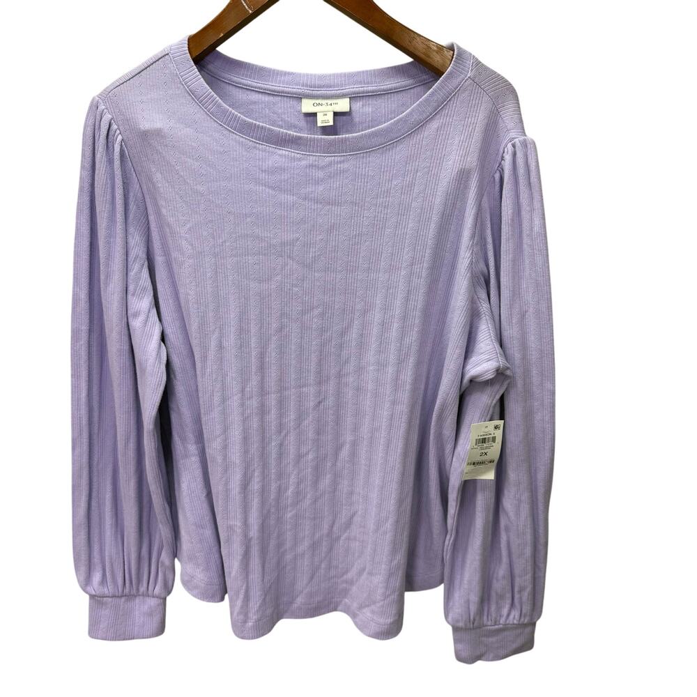 Macy's Plus On 34th St. Plus Shirt sz 2X Pull Over NEW # H764